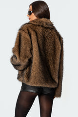 Mob Wife Faux Fur Jacket