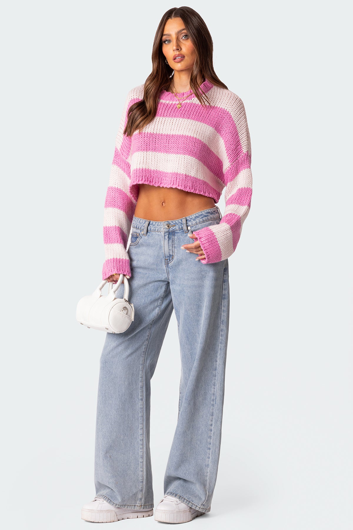 Ozzy Cropped Knitted Sweater