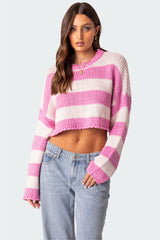 Ozzy Cropped Knitted Sweater