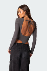 Dance Academy Open Back Bodysuit