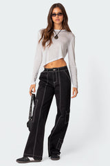 Helen Low Waist Cargo Pants