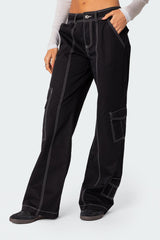 Helen Low Waist Cargo Pants