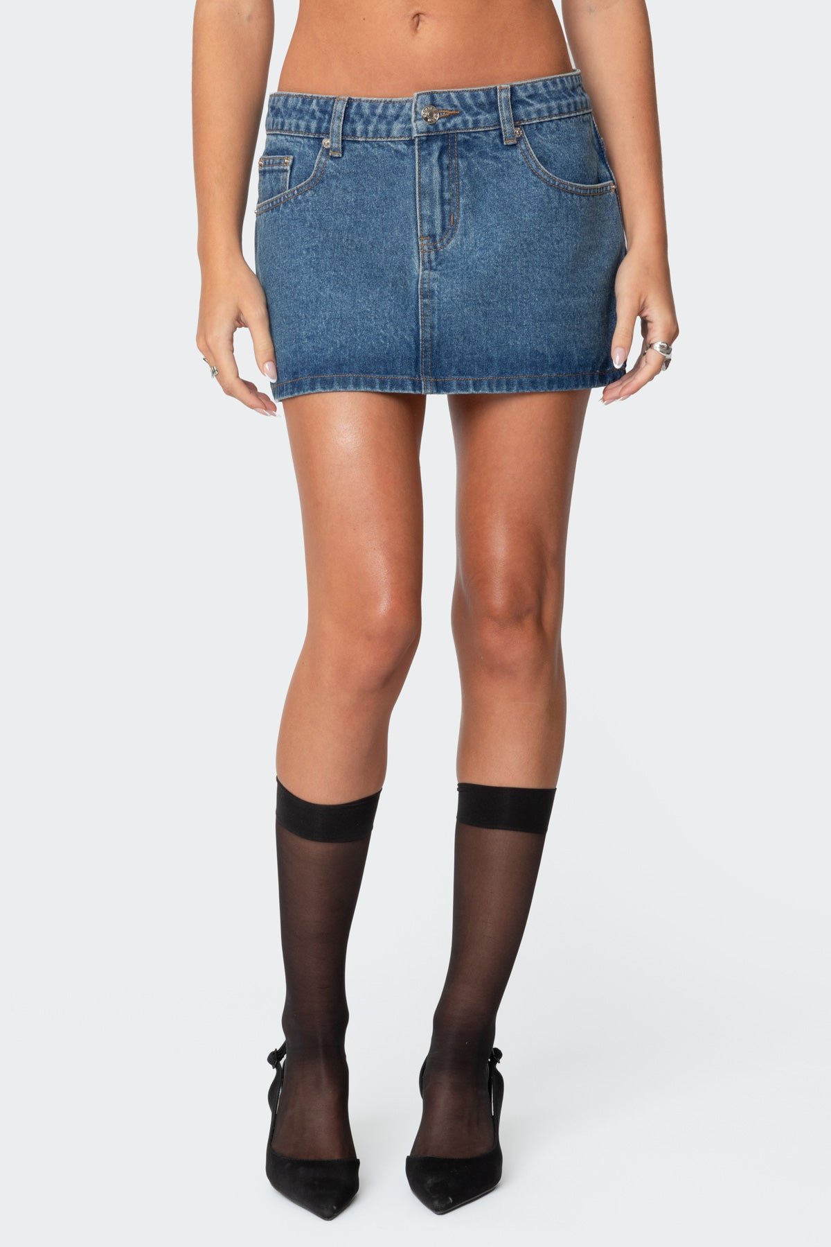 Chiara Denim Micro Skirt