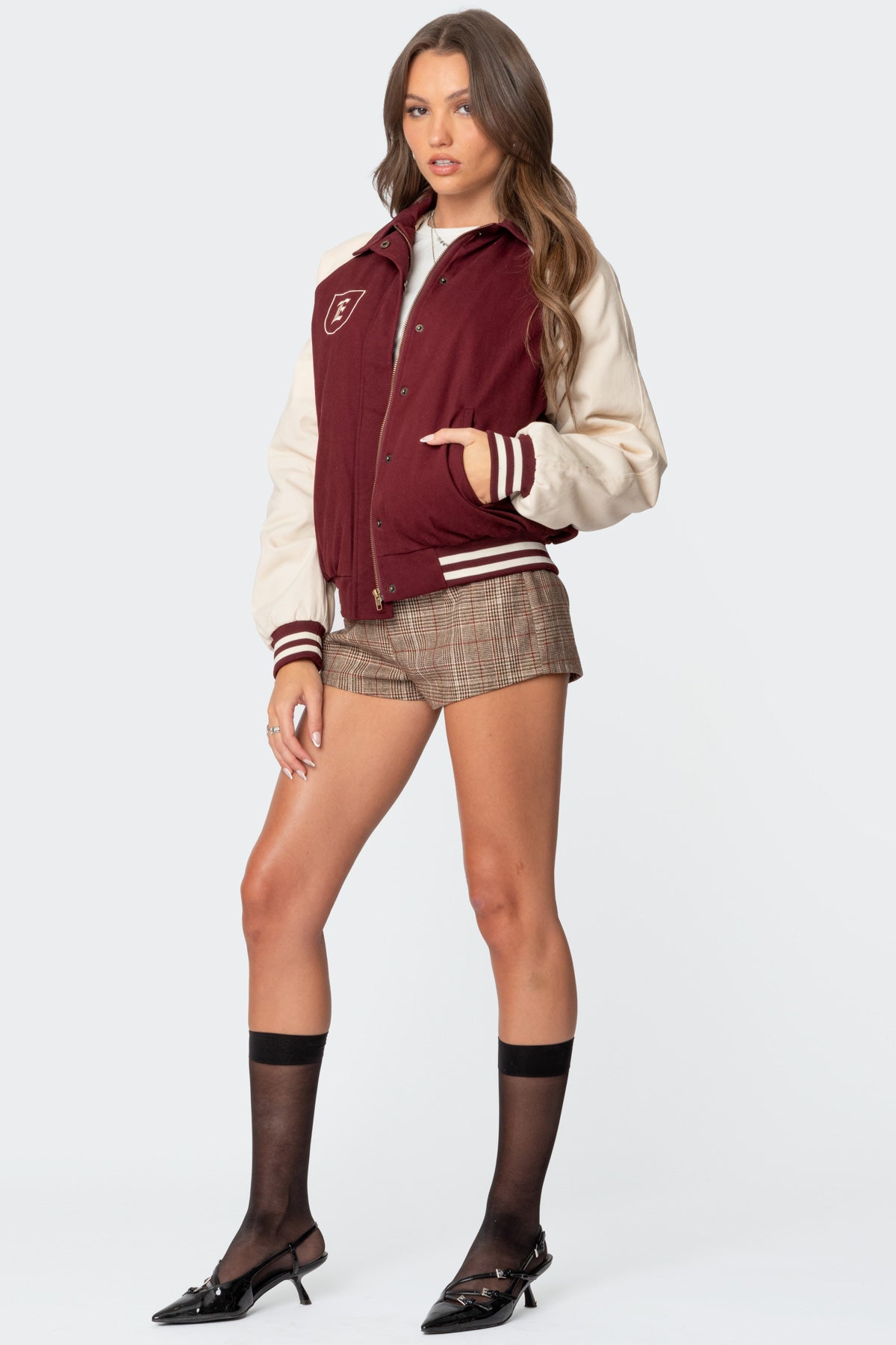 Varsity Oversized Bomber Jacket