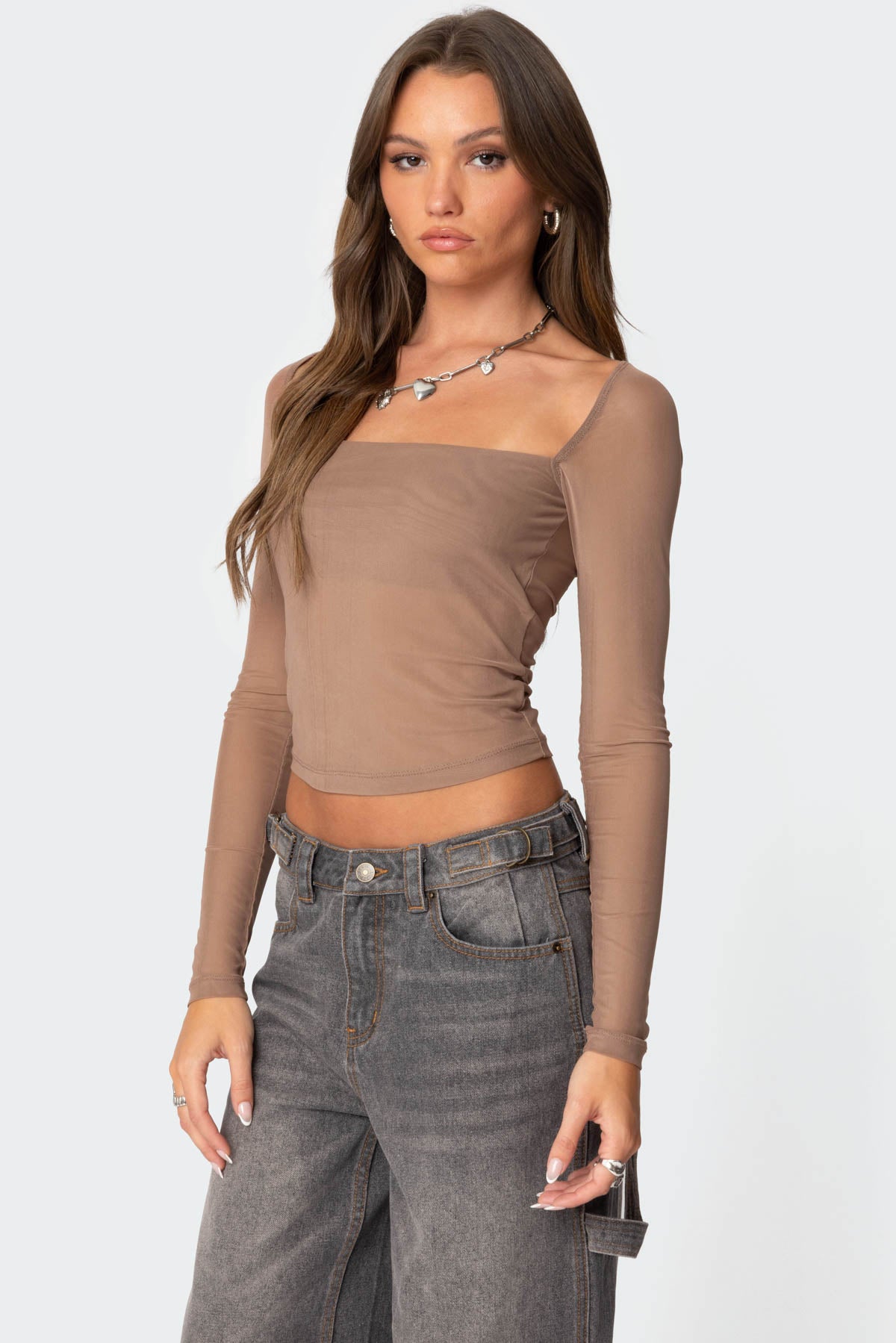 Marta Mesh Top