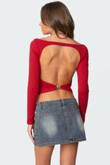 Valentine Open Back Top