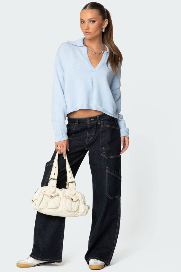 Marcie Oversize Cropped Sweater