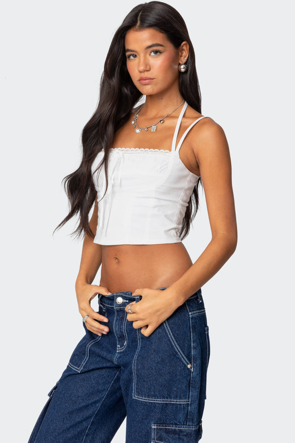 Salome Lace Up Top