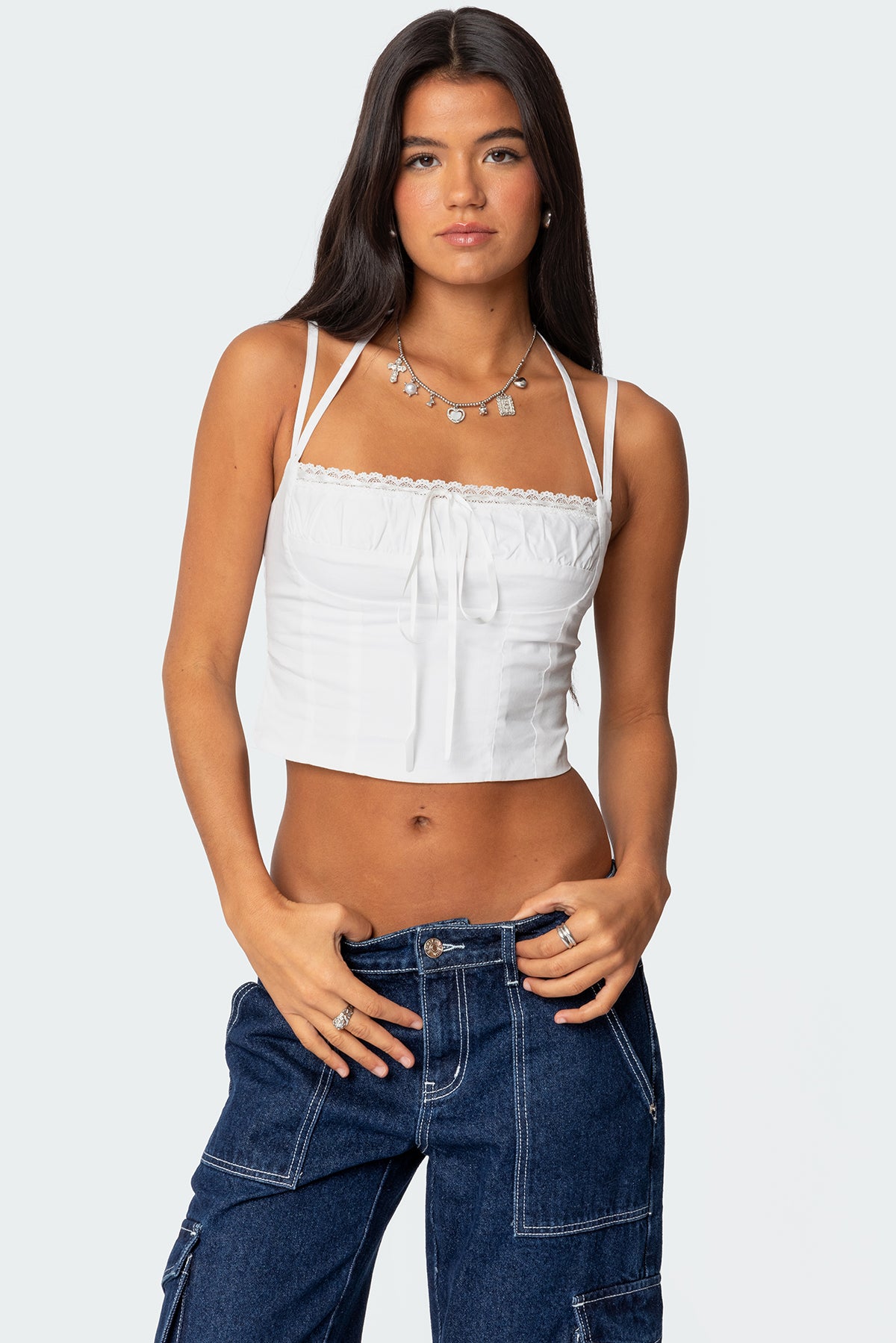 Salome Lace Up Top