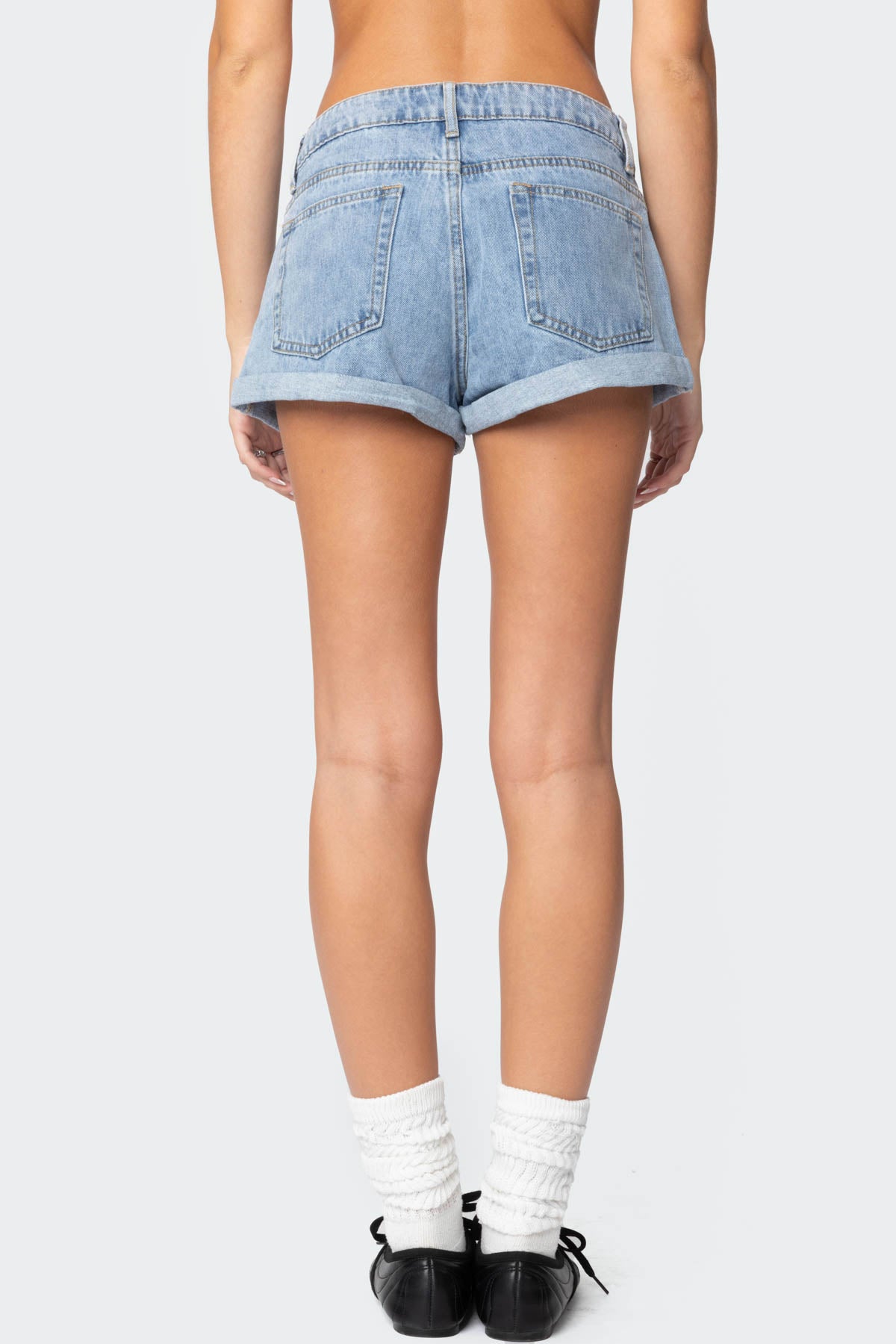 Rylin Low-Rise Denim Shorts