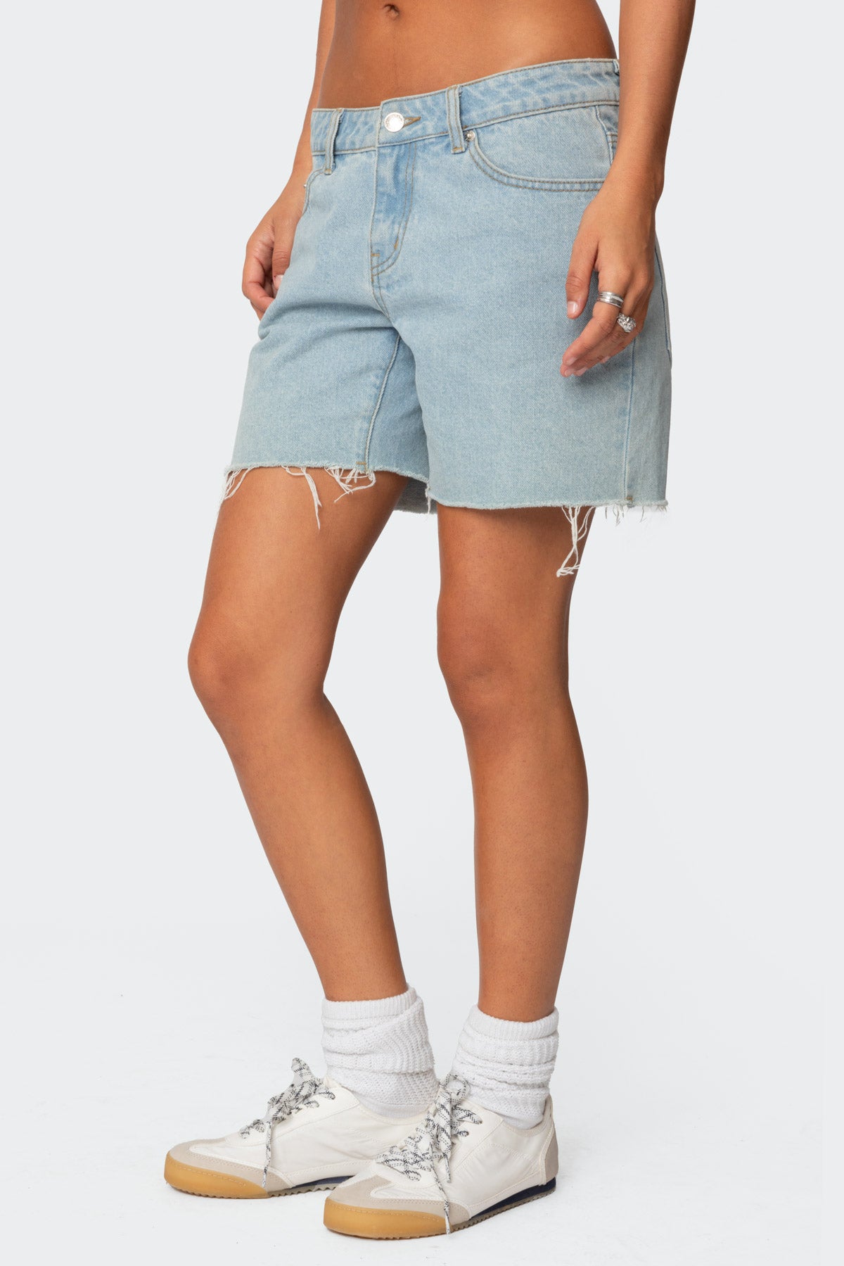 Tomboy Low Rise Denim Shorts