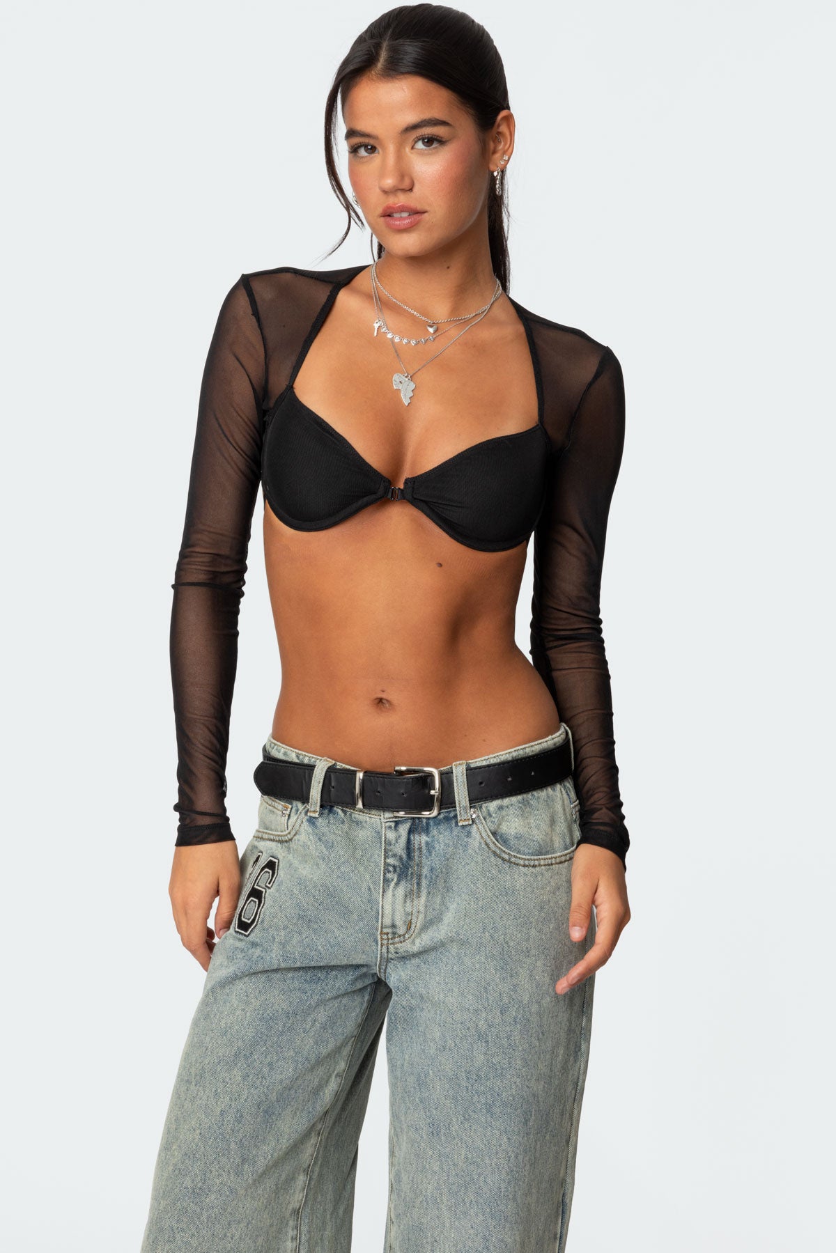 Lin Mesh Bra Top