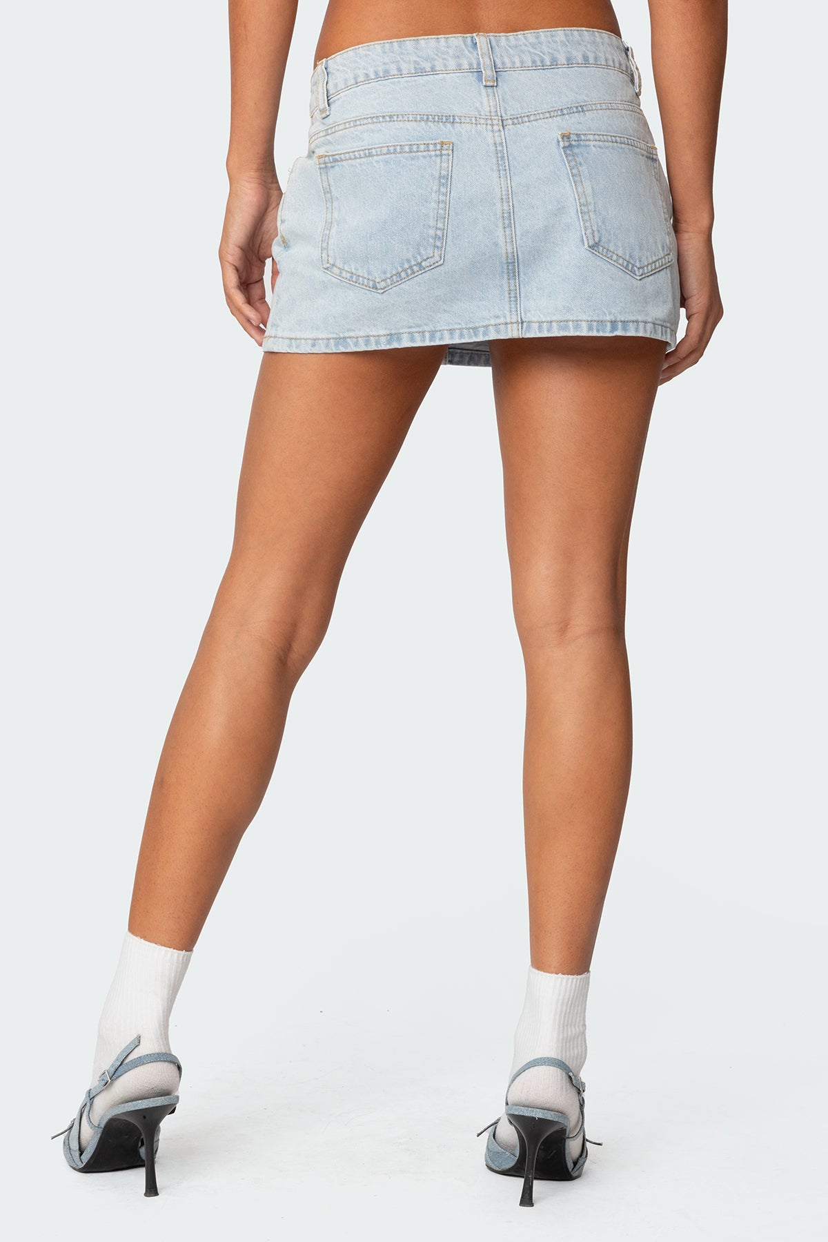 Chiara Denim Micro Skirt