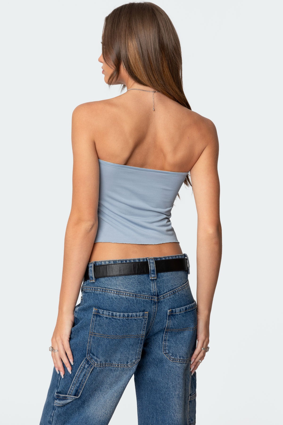 Twisted Split Front Tube Top