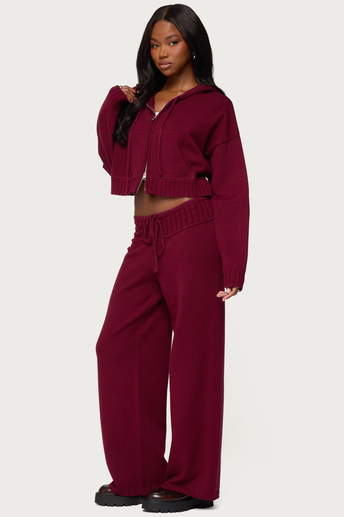 Russell Straight Leg Knit Trousers