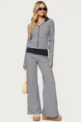 Meggy Striped Fold Over Trousers