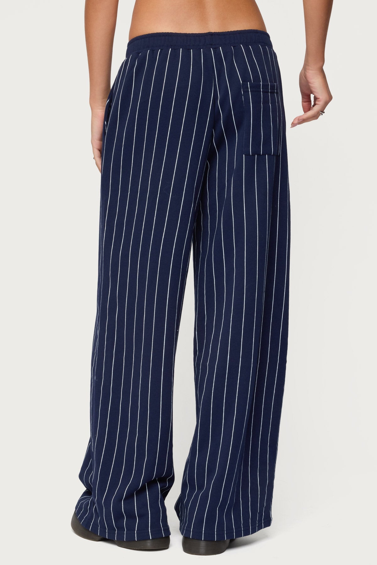 Mercer Pinstripe Wide Leg Joggers
