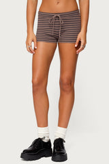 Lillian Striped Knit Shorts