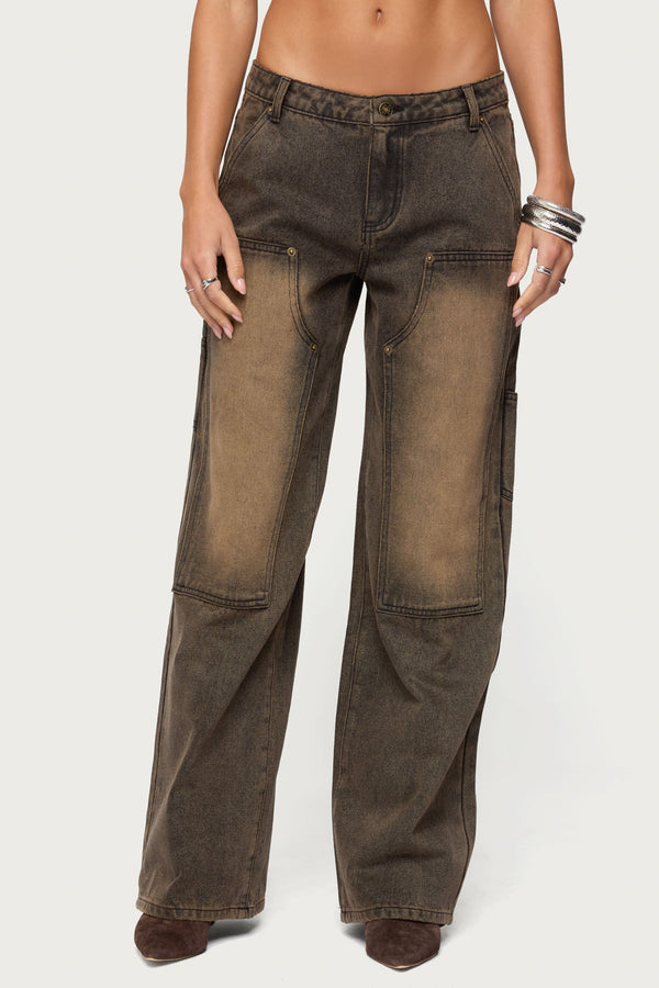 Ayla Low Rise Baggy Carpenter Jeans