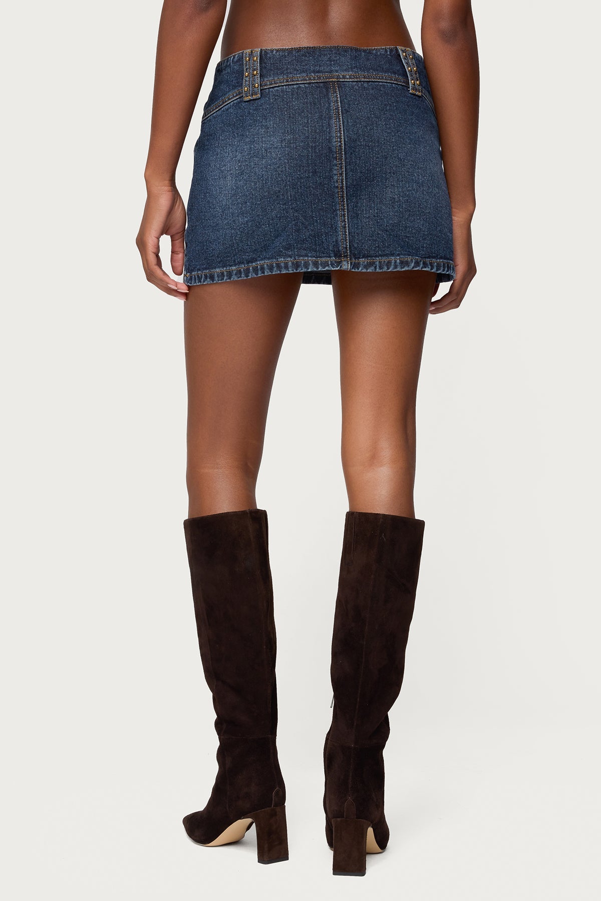 Tory Western Denim Mini Skirt