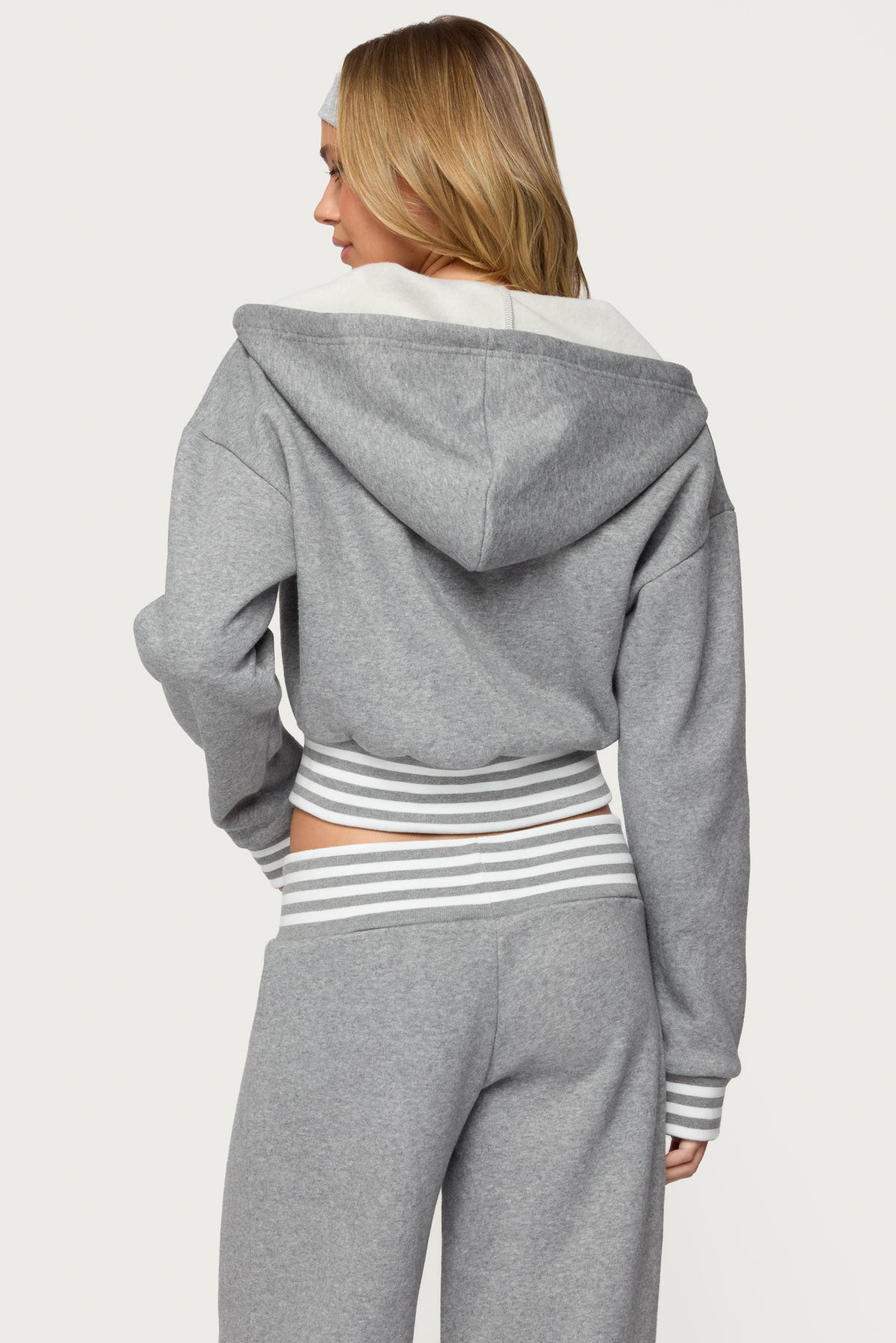 Eloura Stripey Zip Up Hoodie