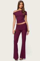 Halli Twisted Off Shoulder Top