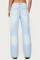 Magda Acid Wash Low Rise Baggy Jeans