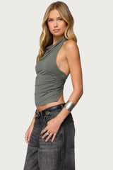 Collie Twisted High Cowl Neck Top