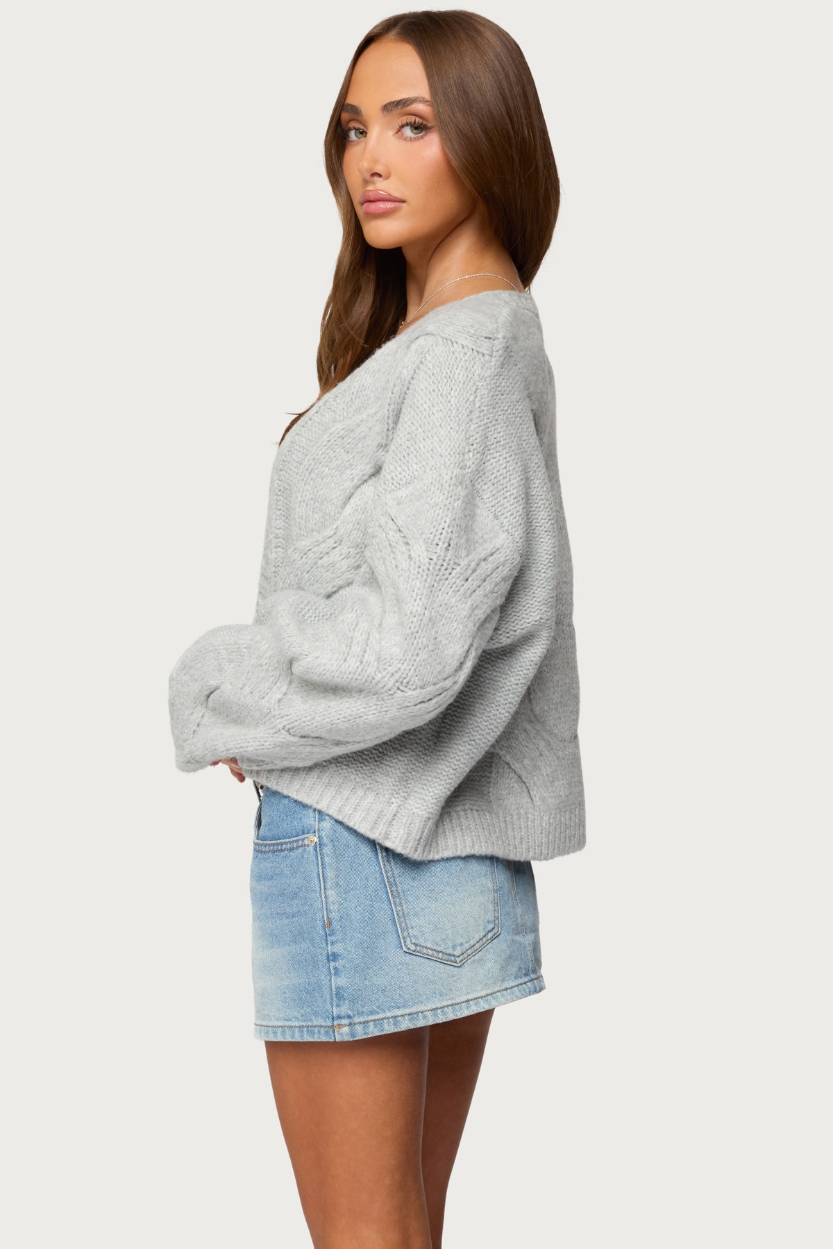 Braiden Chunky Cable Knit Cardigan