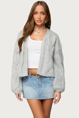 Braiden Chunky Cable Knit Cardigan