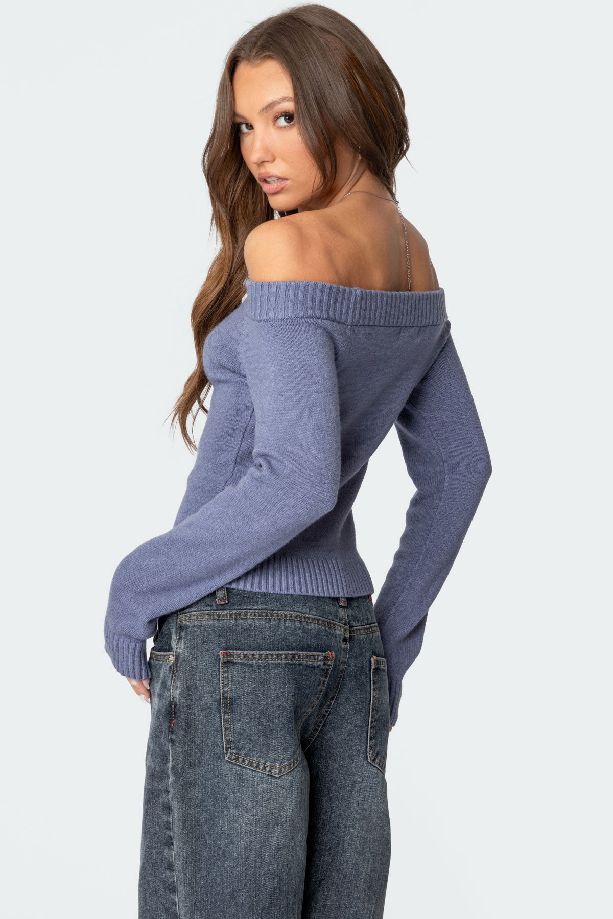 Elona Off Shoulder Knit Top