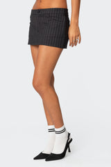 Tiffany Pinstripe Mini Skort