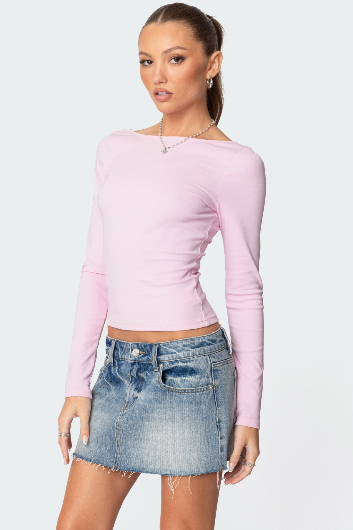 Nila Backless Boat Neck Top