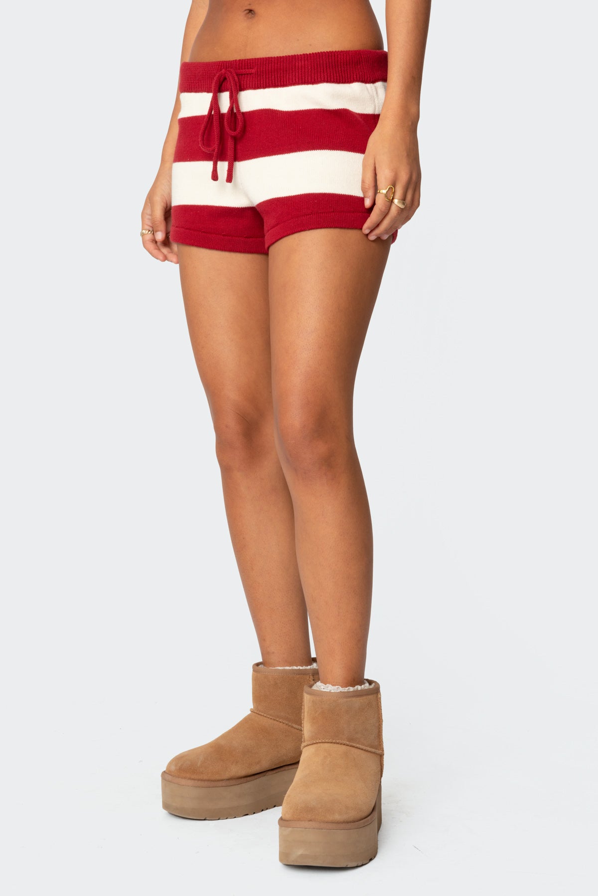 Riley Striped Knit Shorts