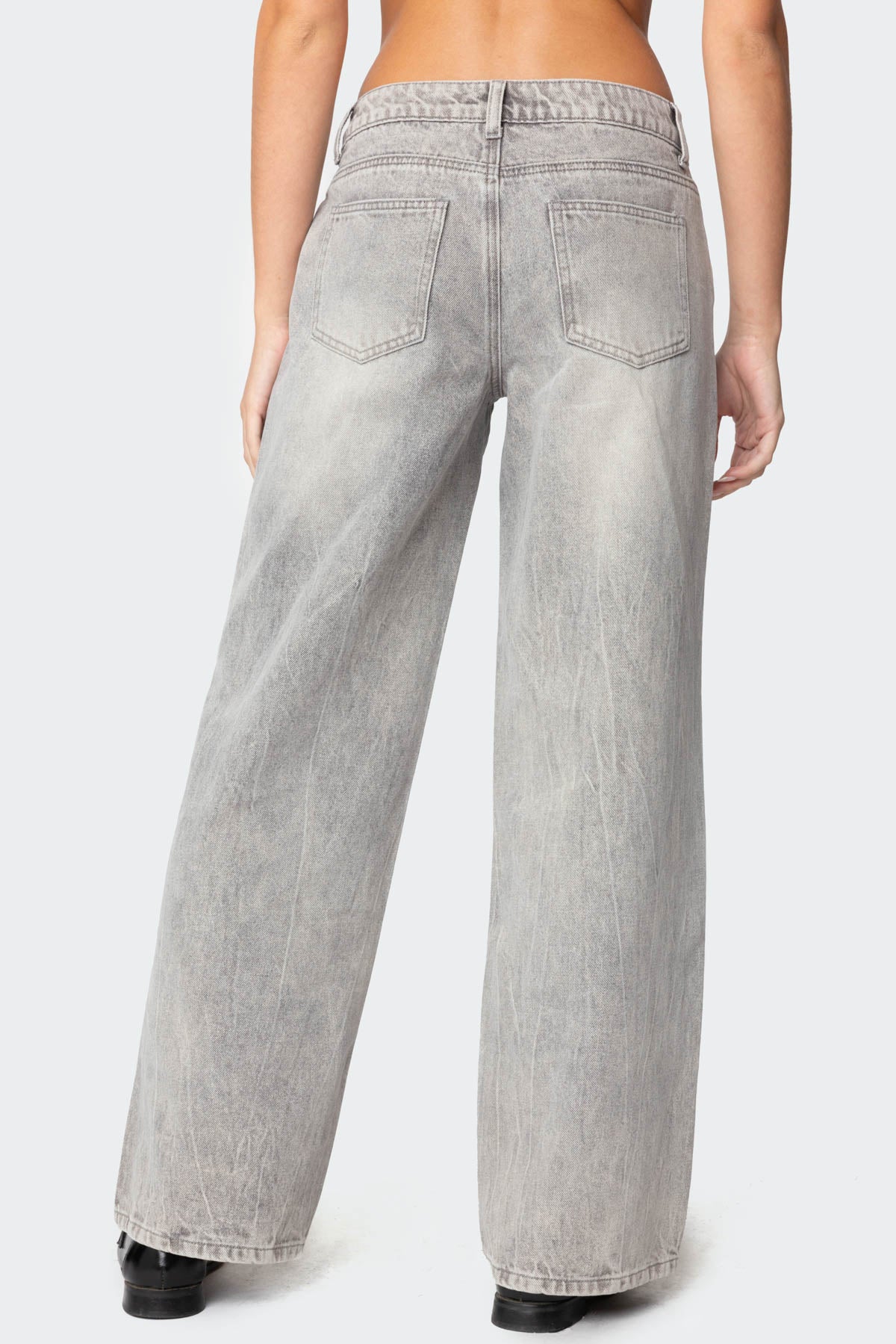 Magda Low Rise Acid Wash Jeans