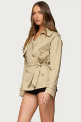 Tobie Raglan Trench Jacket