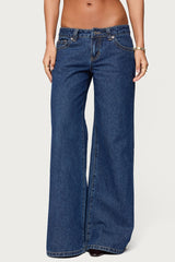 Raiyne Low Rise Wide Leg Jeans