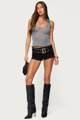 Eleora Sequin Knit Tank Top