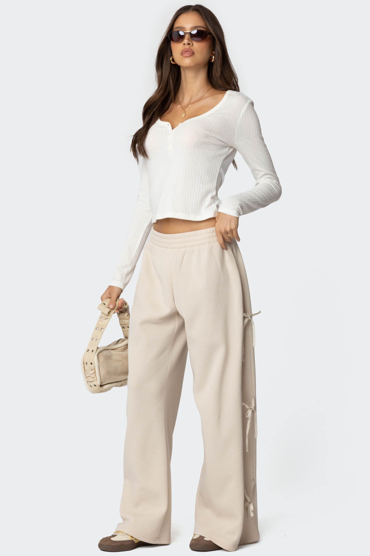 Claudette Baggy Ribbon Sweatpants