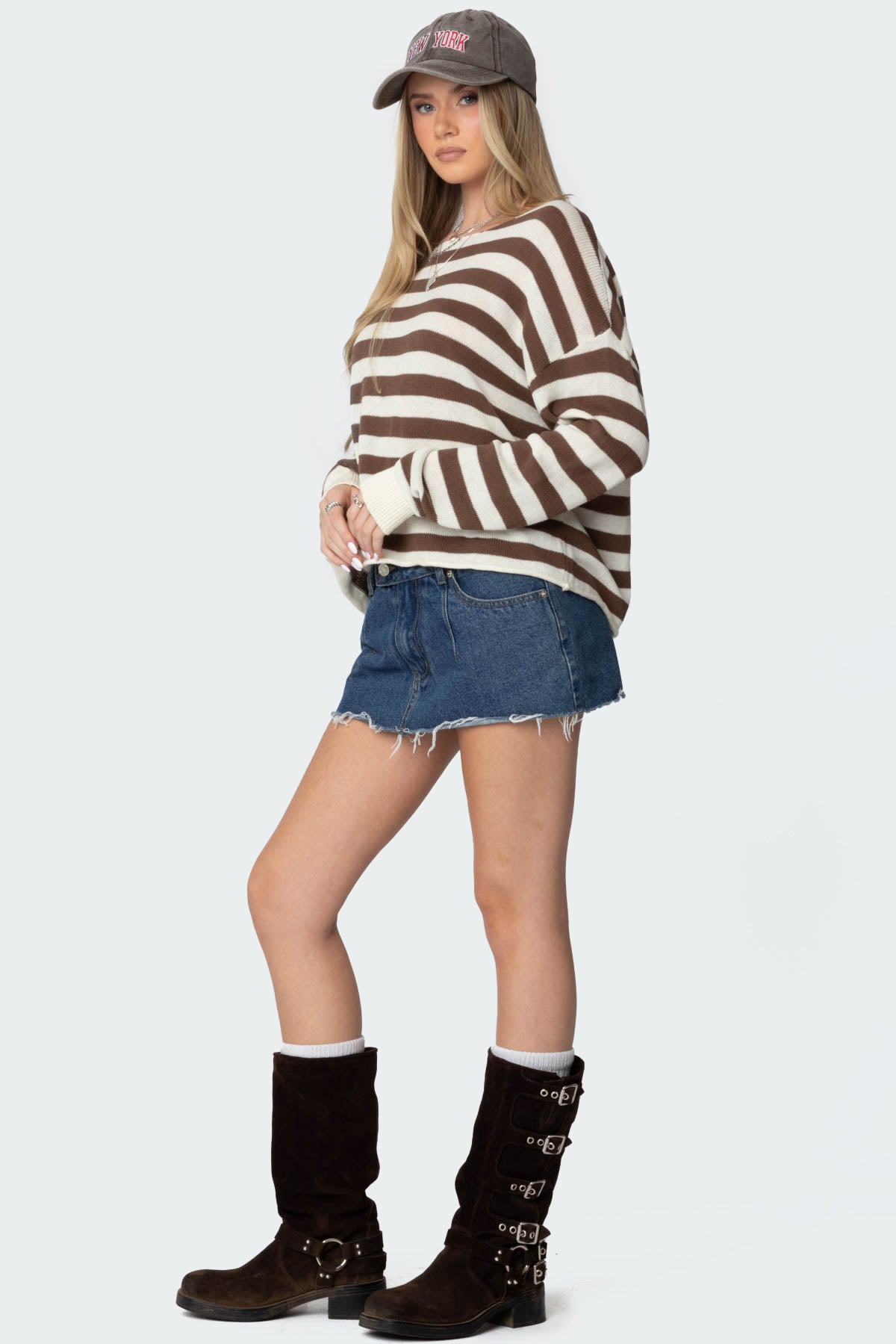 Anney Oversized Striped Sweater