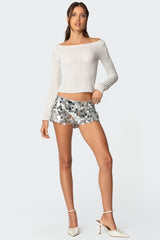 Sephira Sequin Micro Shorts