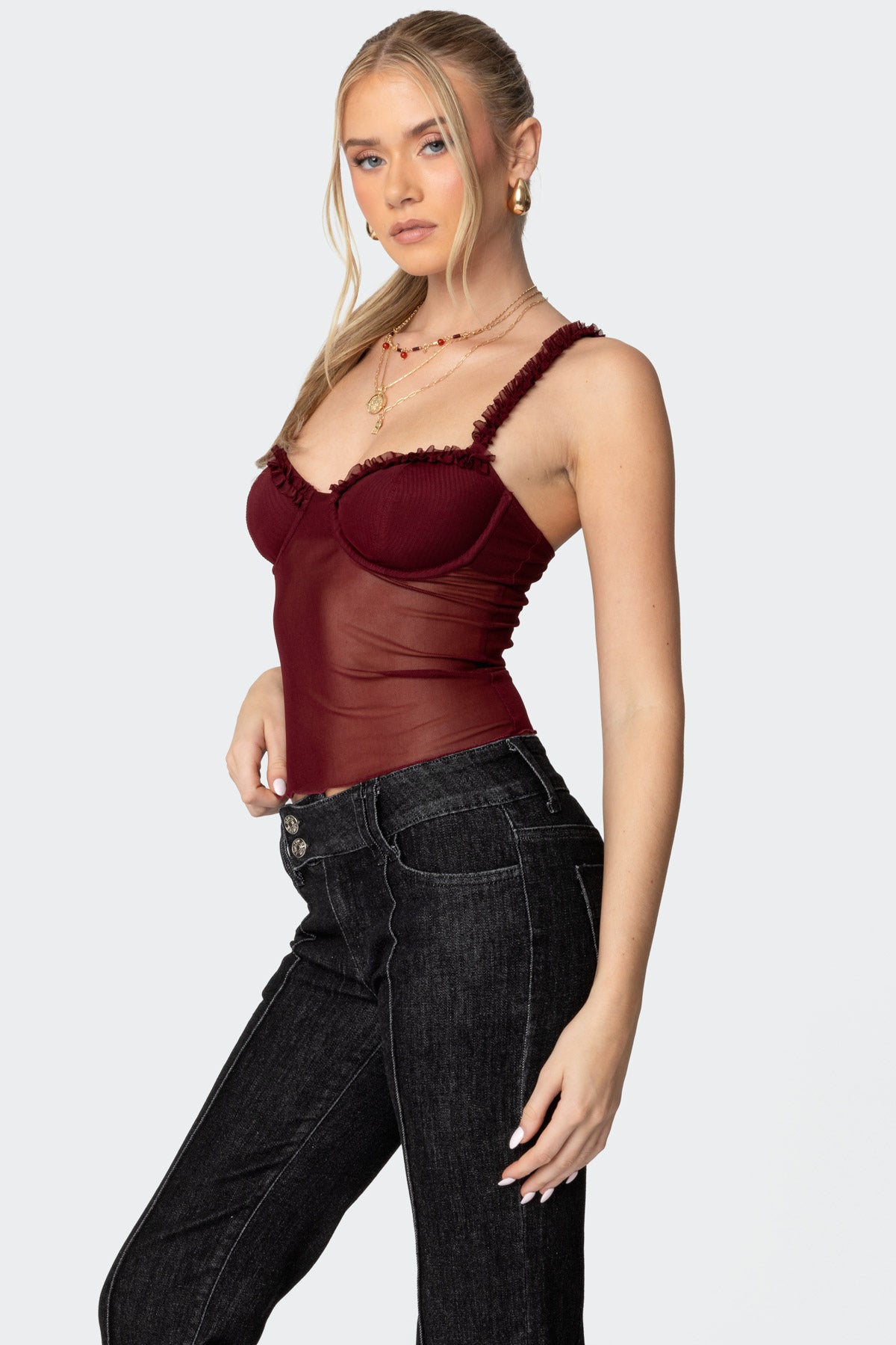 Mercy Sheer Mesh Bra Top