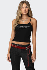 Fall In Love Rhinestone Tank Top