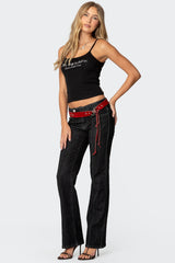 Avril Boot Cut Low Rise Jeans