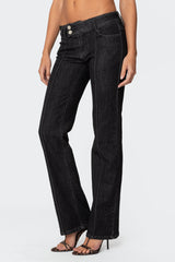 Avril Boot Cut Low Rise Jeans