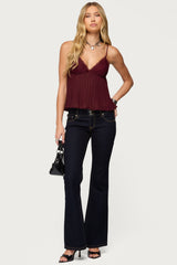 Rhian Lacey Pleated Babydoll Top