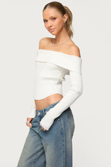 Lauren Knit Fold Over Top