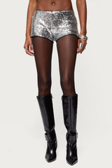 Shauna Sequin Micro Shorts