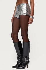 Shauna Sequin Micro Shorts