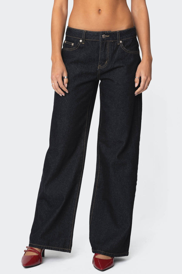 Raelynn Washed Low Rise Jeans